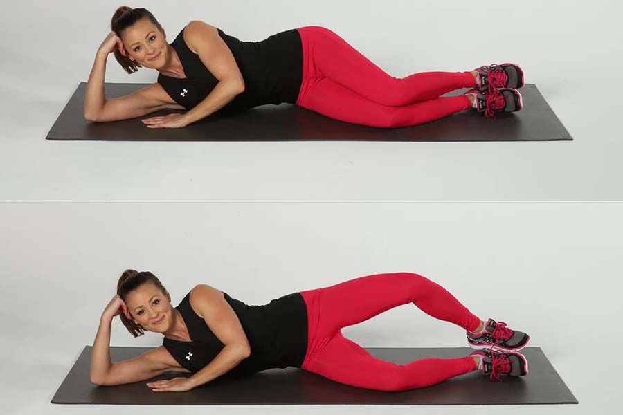 steps of Clamshell Exercise